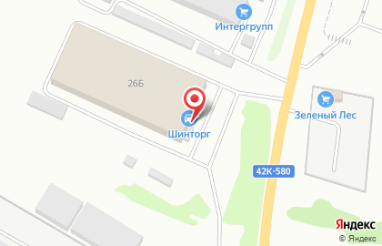 Магазин автотоваров Шинторг на Ангарской улице на карте