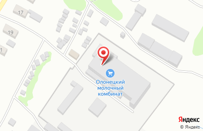 Олонецкий молочный комбинат на Полевой улице на карте