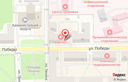 Оптика Моё зрение на улице Победы на карте