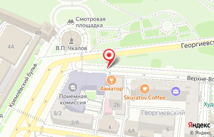 Дом Архитектора в Нижегородском районе на карте