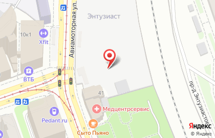ОАО Банкомат, Банк Народный кредит на Авиамоторной улице на карте