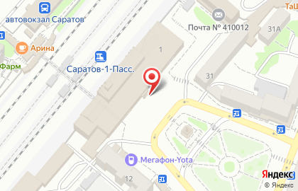 ОАО Банкомат, СМП Банк на Привокзальной площади на карте