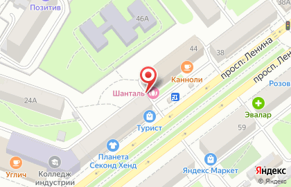 Салон красоты Шанталь на проспекте Ленина на карте