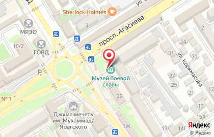 Музей боевой славы в Дербенте на карте