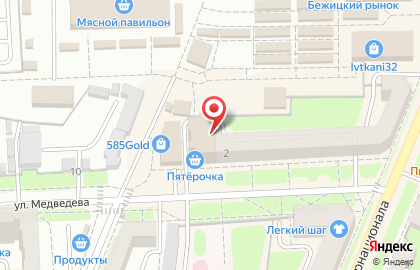 Магазин посуды на ул. Медведева, 4 на карте
