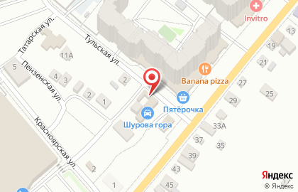 Магазин по продаже фастфудной продукции на Тульской улице на карте