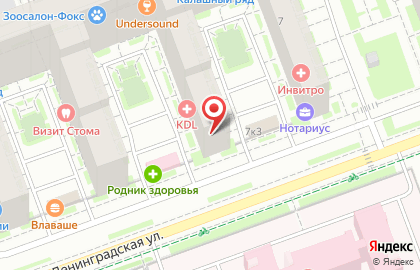 Зоомагазин PetShop.ru на улице Ленинградской на карте