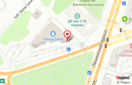 Ресторан быстрого обслуживания Жар-Пицца на Ленинском проспекте на карте