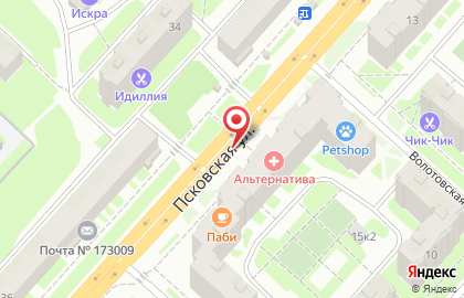 Форсаж на Псковской улице на карте