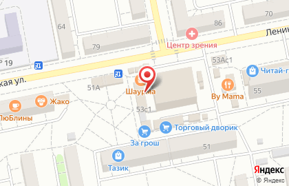 На Ленинградской, минирынок на карте