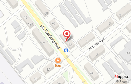 Кафе Околица на улице Грибоедова на карте
