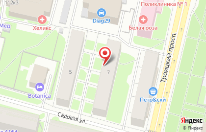 Банкомат Северный банк Сбербанка России на Садовой улице, 7 на карте