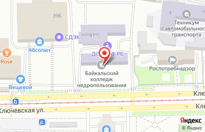 Автошкола ДОСААФ России в Октябрьском районе на карте