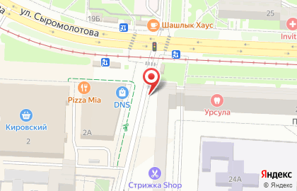 Киоск по продаже фруктов и овощей в Кировском районе на карте
