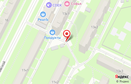 Сеть киосков по продаже питьевой воды КЛЮЧ ЗДОРОВЬЯ на улице Софьи Ковалевской, 11 лит а на карте