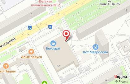 Банкомат Саровбизнесбанк на проспекте Кораблестроителей на карте