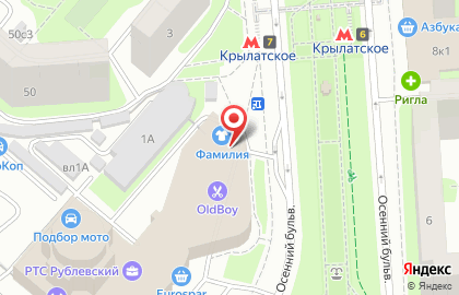 ПРОФЕССИОНАЛЬНЫЕ ПЕРЕВОДЧИКИ на Рублёвском шоссе на карте