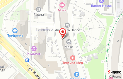 ЗАО Промсбербанк на улице Комарова на карте