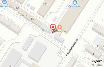 Киоск фруктов и овощей на Ярославской улице на карте