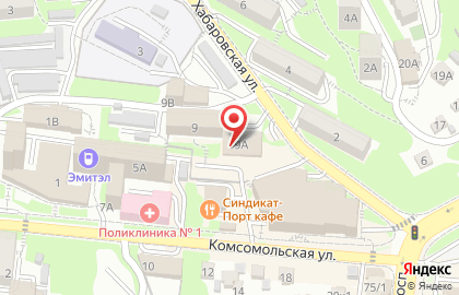 Управление вневедомственной охраны г. Владивостока, ФГКУ УВО России по Приморскому краю во Фрунзенском районе на карте