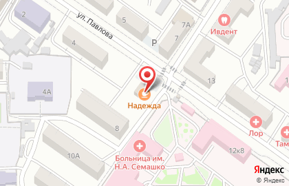 Закусочная Надежда в Октябрьском районе на карте