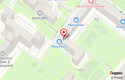 Салон дизайна и декоративных материалов Краски МКА на карте