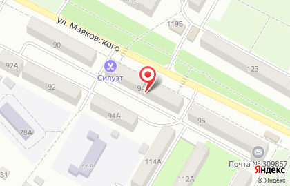 Телемастерская на улице Маяковского на карте
