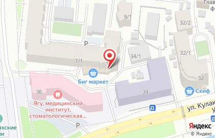 Супермаркет Биг Маркет в Якутске на карте