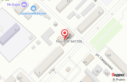 Почтовое отделение №641700 на карте