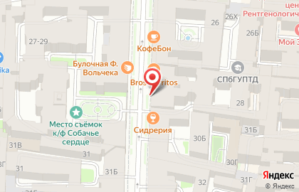 Отель на Моховой на карте