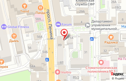 Магазин цветов в Томске на карте