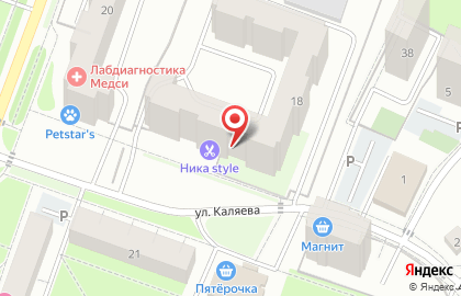 Салон штор Антураж в Кировском районе на карте