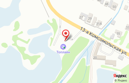 АЗС Топлайн на 13-ой Комсомольской улице на карте