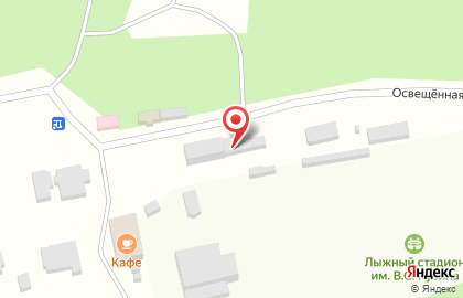 Лыжный стадион им. В.С. Кузина в Архангельске на карте