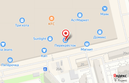 Супермаркет Перекресток на Минусинской улице на карте