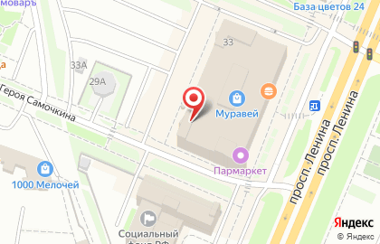 Служба доставки Сестрица на проспекте Ленина на карте