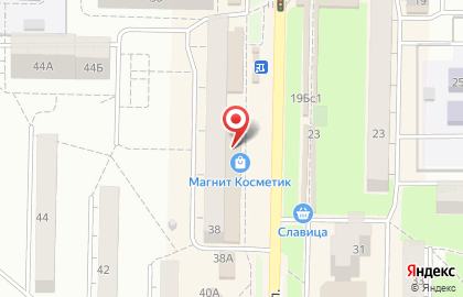 Супермаркет Магнит в Железнодорожном районе на карте