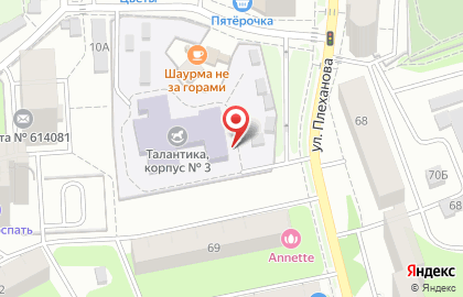Плехановский на улице Плеханова на карте