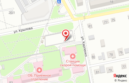 Автосалон Удача на улице Крылова на карте
