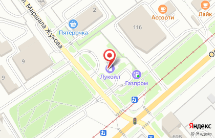 Лукойл-Центрнефтепродукт на улице Маршала Жукова на карте