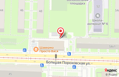 Балтийский Банк на Большой Пороховской улице на карте
