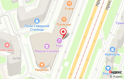 Ресторан домашней кухни Теремок в Выборгском районе на карте