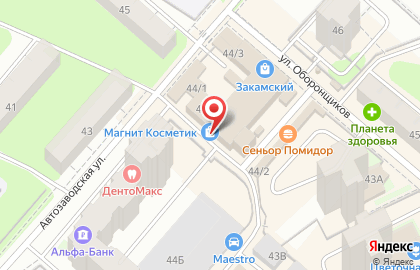 Интернет-магазин бытовой техники Tehnolite.ru на Автозаводской улице на карте
