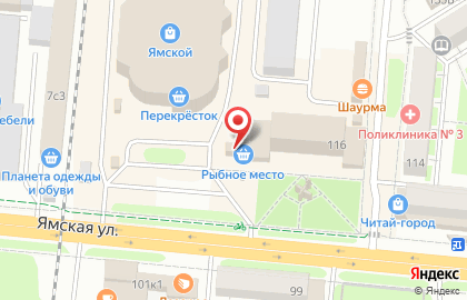 Магазин по продаже фруктов и овощей в Тюмени на карте