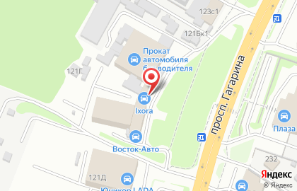 Магазин автозапчастей iXORA на проспекте Гагарина, 121Б на карте