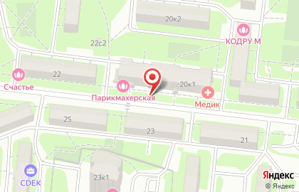 Киоск по продаже фруктов и овощей, район Тушино Южное на Нелидовской улице на карте