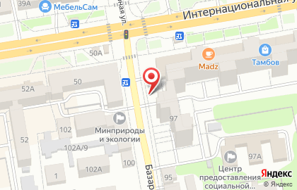 Фруктово-овощная лавка на Интернациональной улице на карте