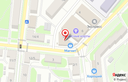 Гипермаркет Магнит в Великих Луках на карте