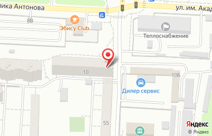 Парикмахерская Антураж в Ленинском районе на карте