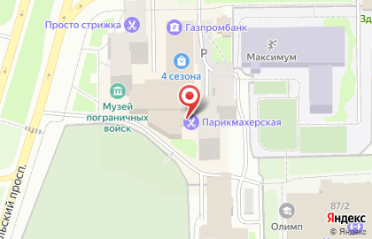 Парикмахерская в 4-ом микрорайоне на карте